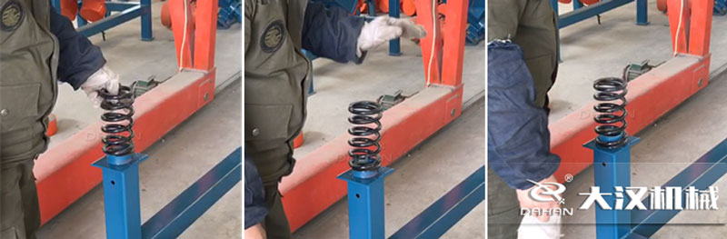 振動篩減震彈簧安裝